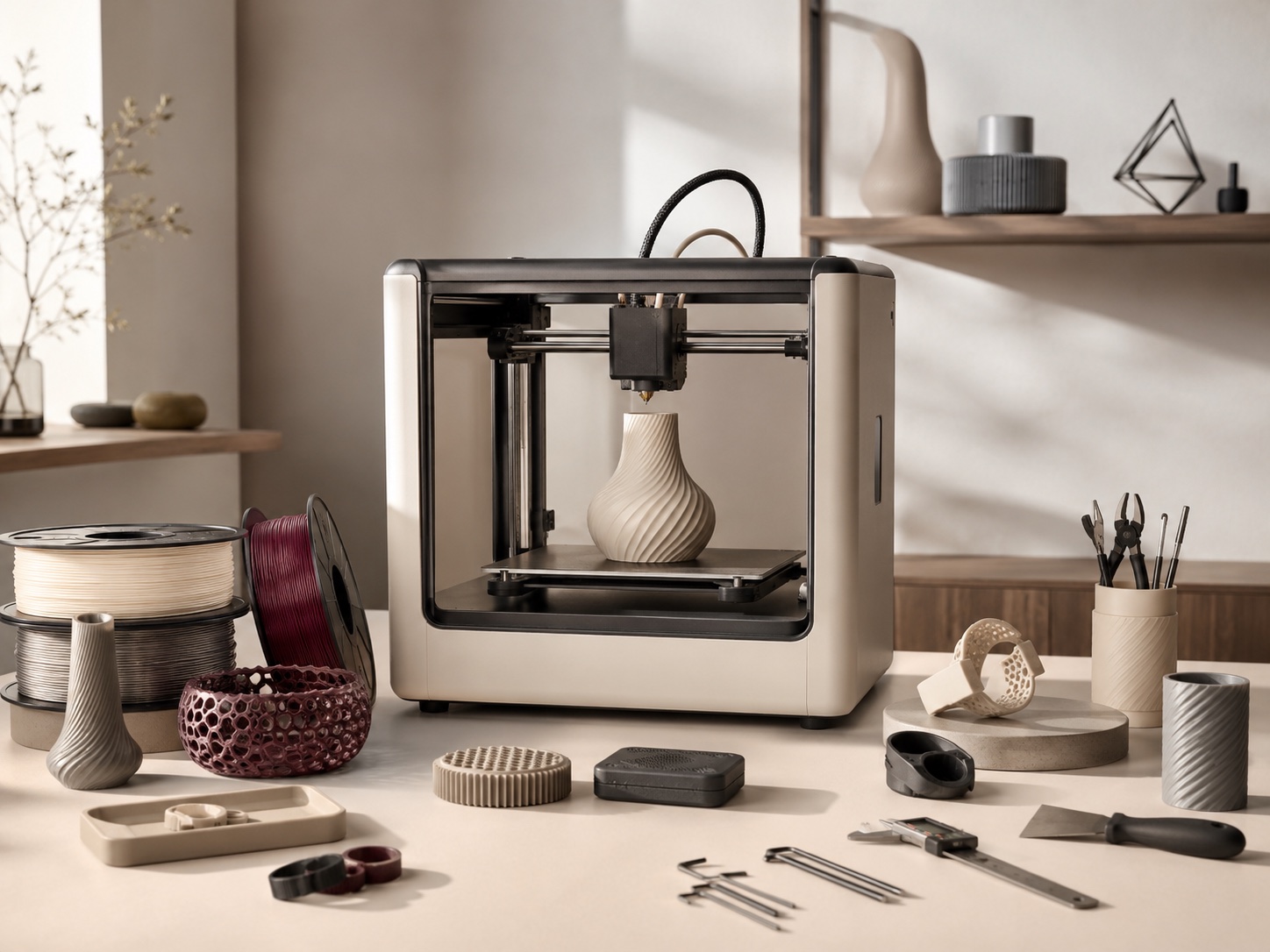 3D printing studio and printed objects